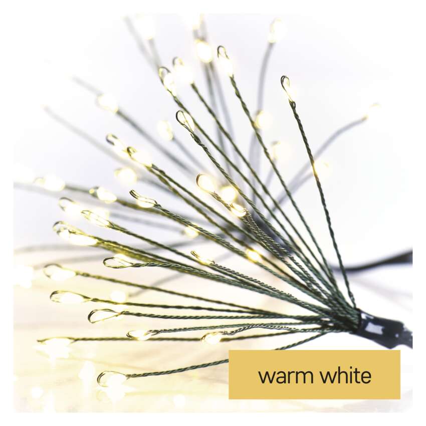 EMOS D3AW10 300LED NANO FIREWORKS GREEN BRACH 5,2M WW