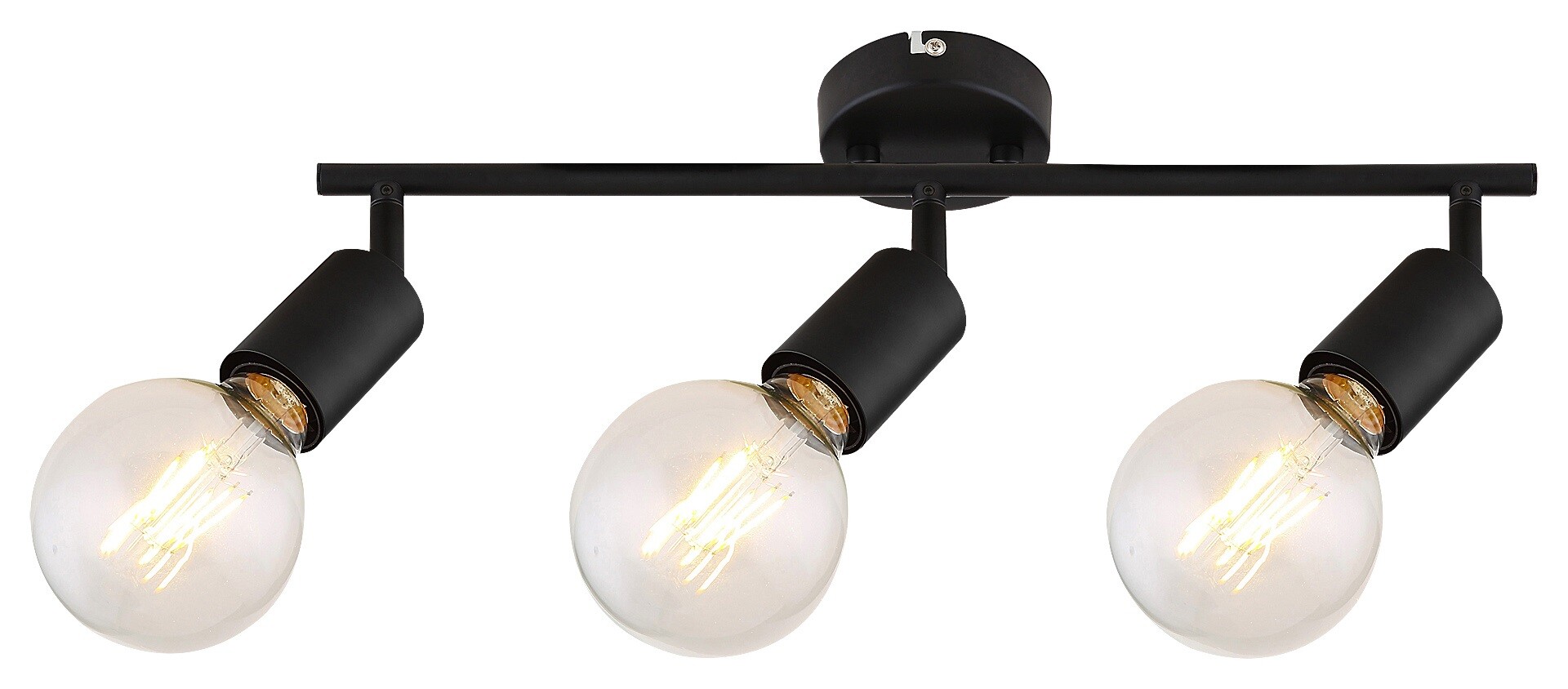 Bodové svítidlo Lamar matná černá E27 3×40W RABALUX 3988