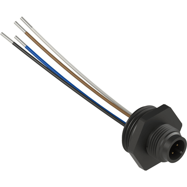 SCHM PZ-VFCNP4PM konektor, 4 póly, plast, PG13,5/M12, vodiče 85 mm, nemontovaný