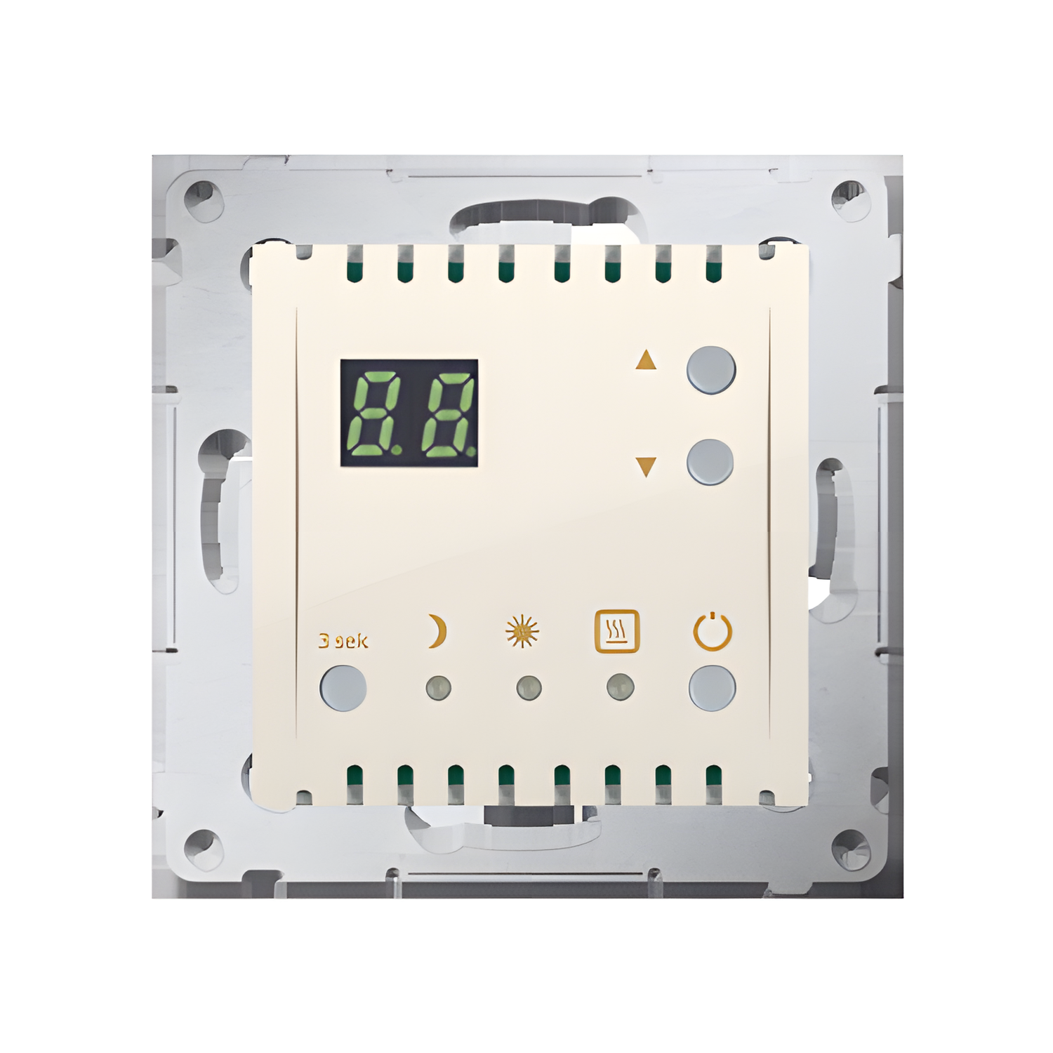 Termostat digitální SIMON 54 DTRNW.01/41, programovatelný s vestavěným senzorem teploty, krémová