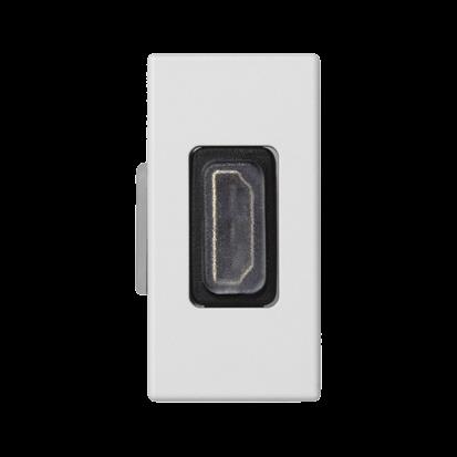 Modul SIMON K129B/9, K45/2, HDMI/HDMI (samice), 22, 5 x 45 mm, bílá