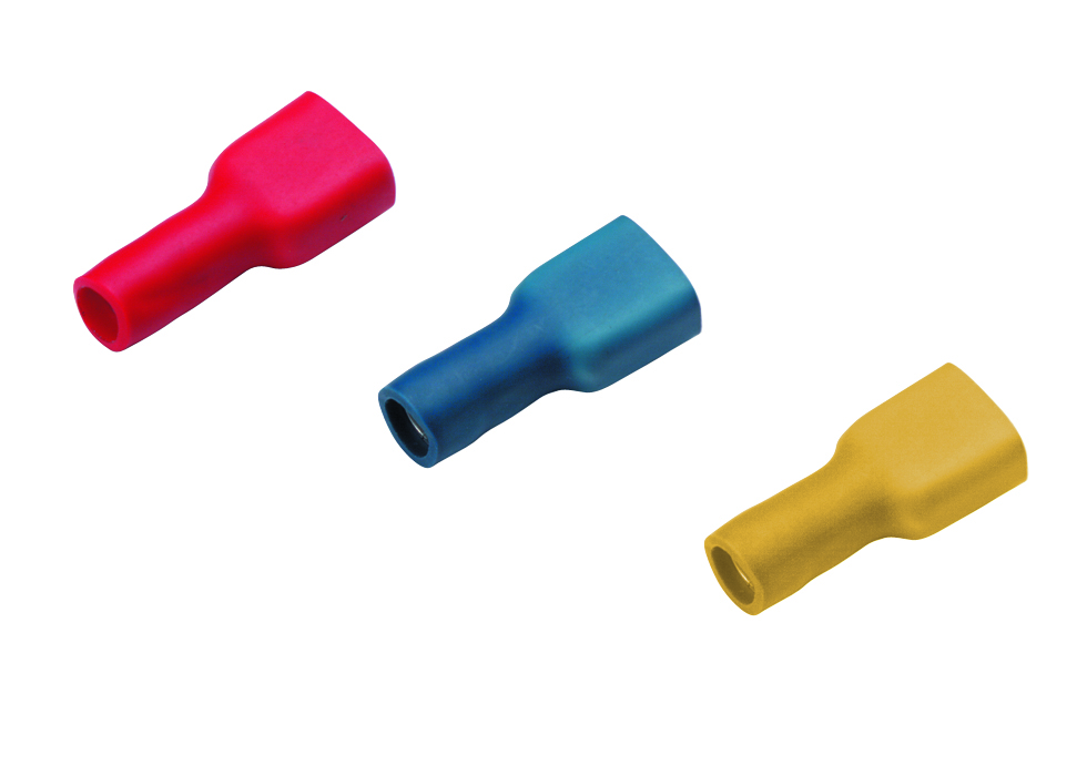 CIMCO 180240 CeloiIzolovaný konektor Cu 0,5-1/6,3x0,8 mm, červený (100 ks)