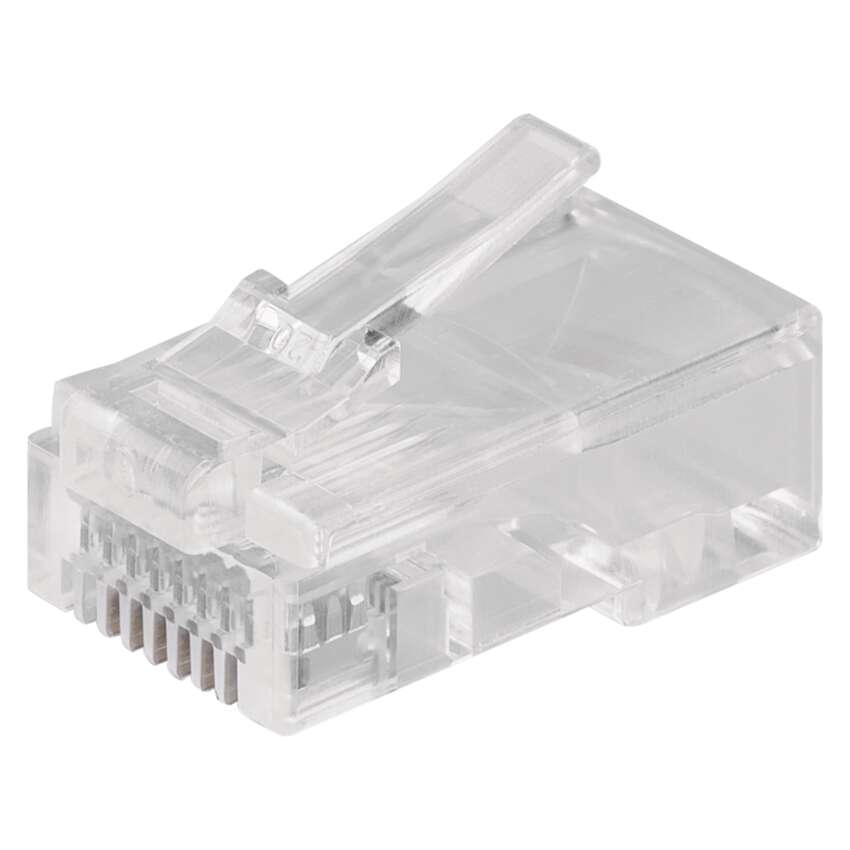 Konektor datový EMOS K0101, CAT5E, UTP, RJ45, neskládaný, nestíněný nalicnu