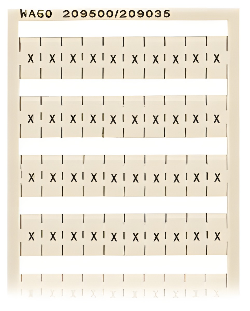 WAGO 209-500/209-035 Popisovací karta WSB