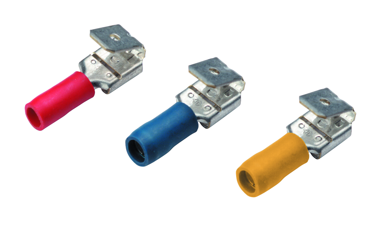 CIMCO 180280 Izolovaný konektorCu 0,5-1/6,3x0,8 mm, červený (100 ks)