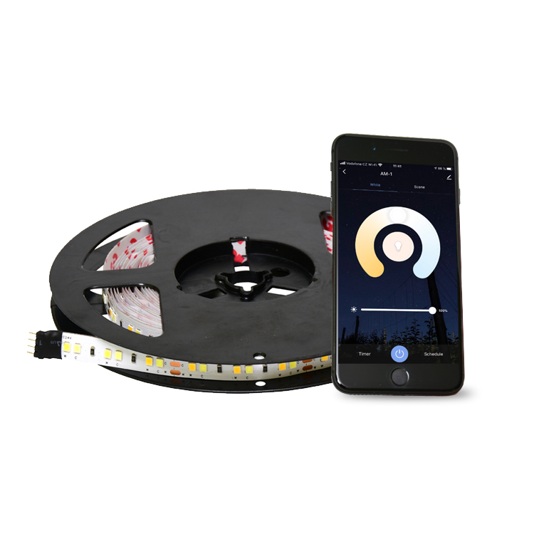 LED pásek sada ECOPLANET STRIP SET 7,3W, 620lm, 3000-6000K, IP20, 5m, dálk. ovl.