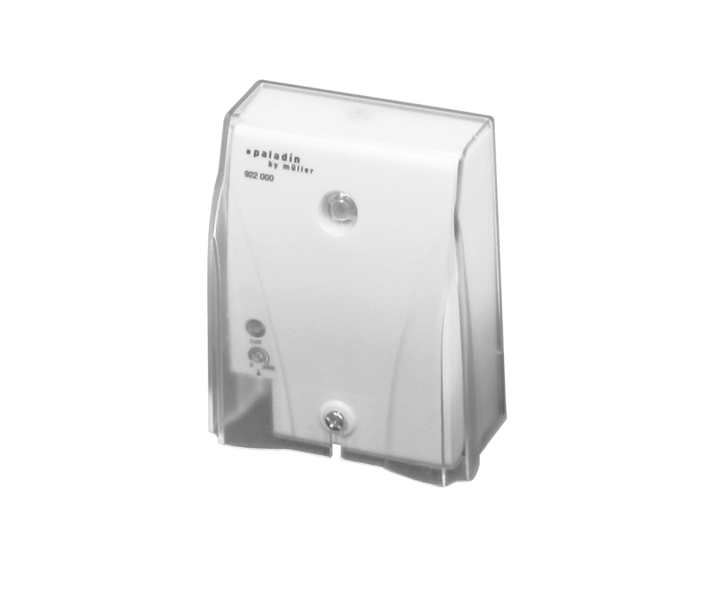 EL 1008148 Spínač soumrakový PALADIN 922000, 2-2000lux, 10A, 230V, IP54, 91x111x53mm,šedý,na povrch