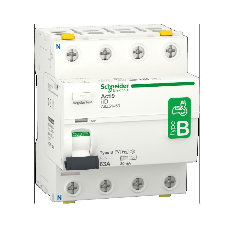 SCHN A9Z51463 Proudový chránič iID 4P 63A 30mA typ B-EV 400V