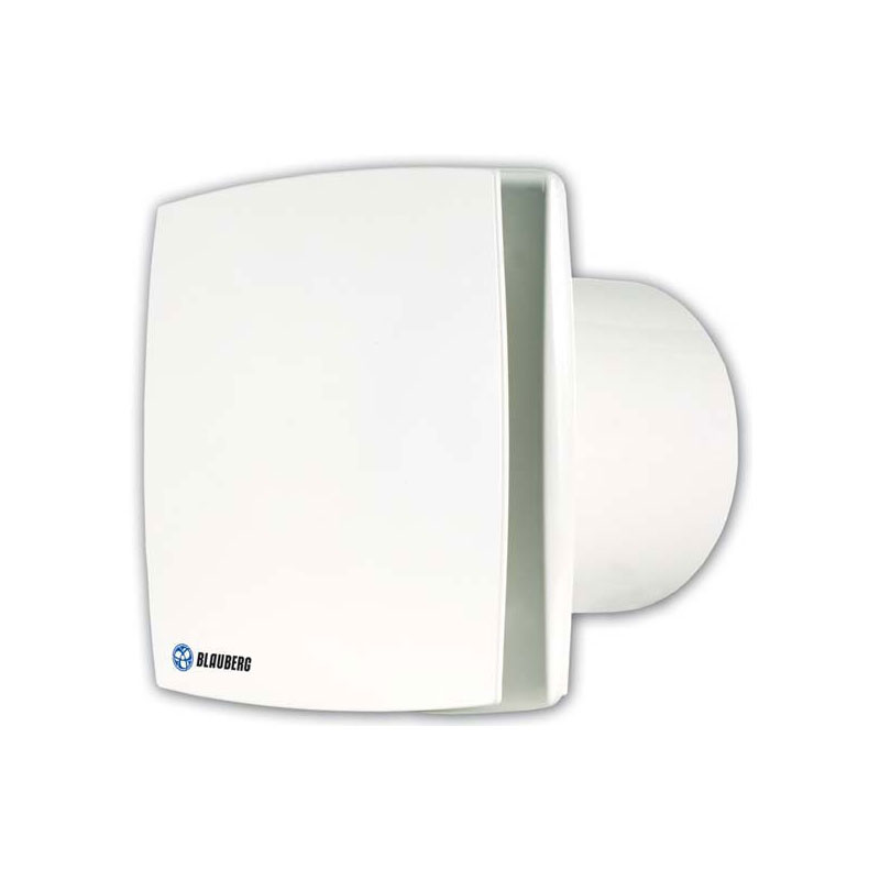 Ventilátor axiální BLAUBERG QUATRO 125 H, 125 mm, kuličková ložiska, časovač, hydrostat, klapka
