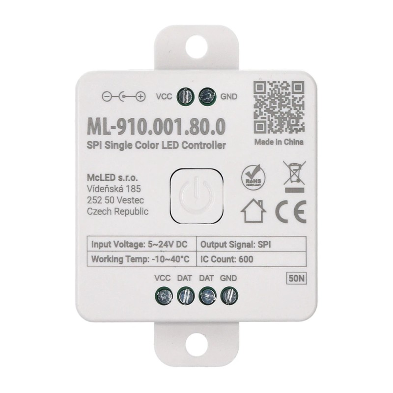 MC LED Bluetooth přijímač pro jednobarevné digitální pásky