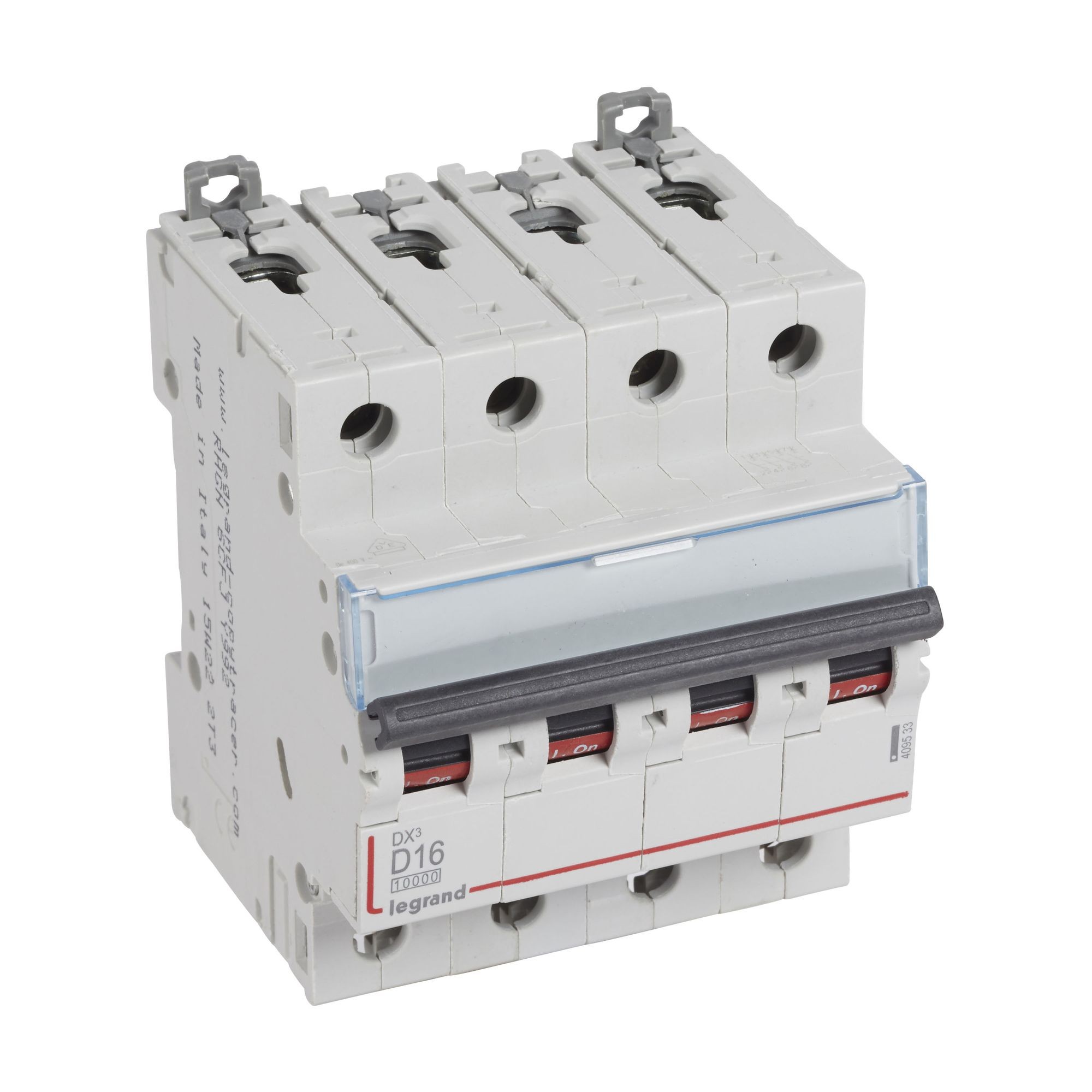 Jistič čtyřpolový LEGRAND 409533 DX3 4P D16 10000A/16KA