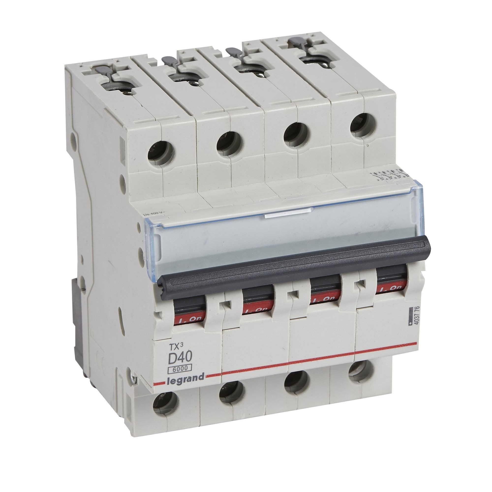 Jistič čtyřpolový LEGRAND 403776 TX3 4P D40 6000A