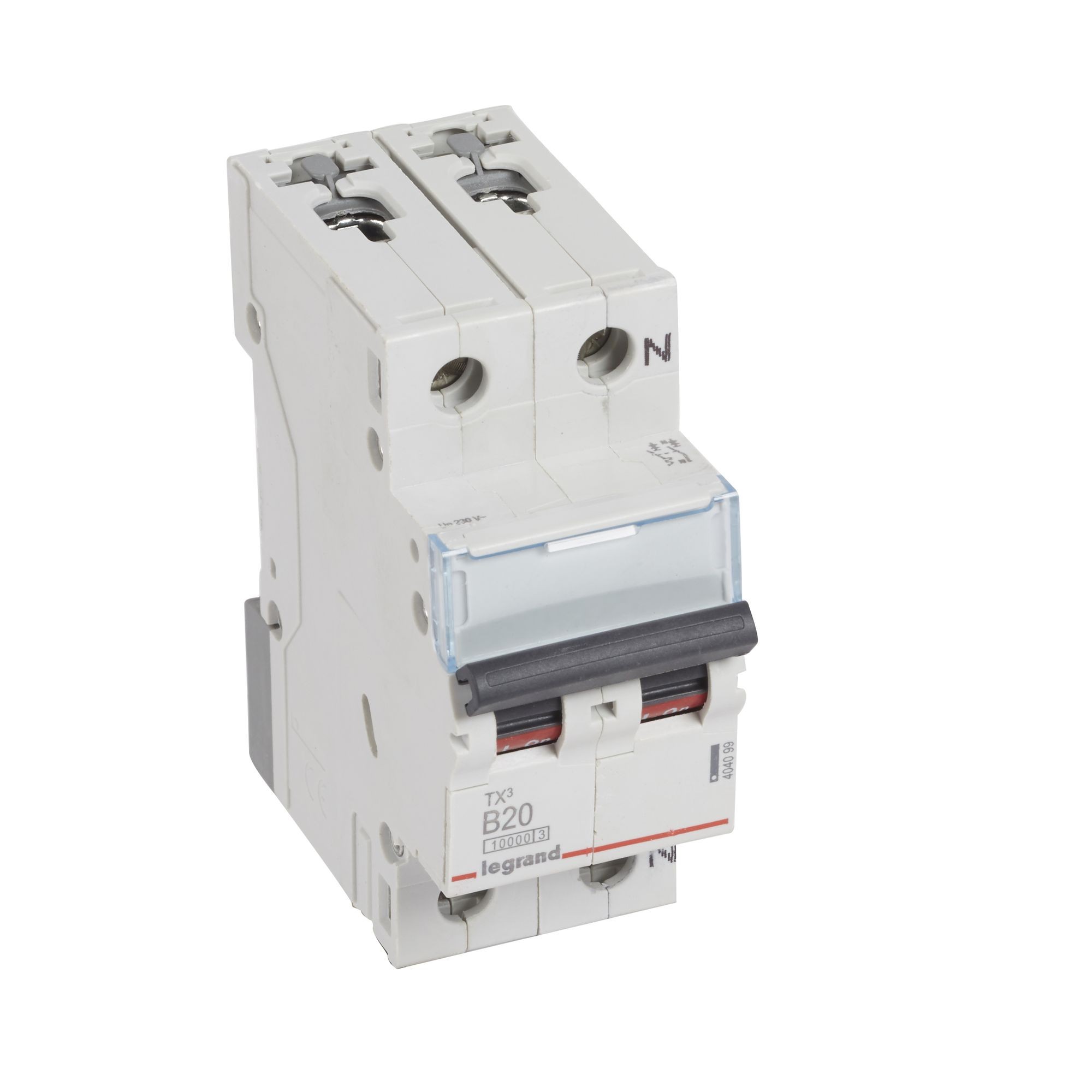 Jistič dvoupolový LEGRAND 404099 TX3 1+N B20 10000A