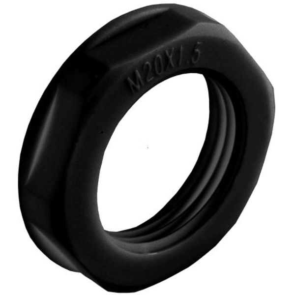 AG-8245.16 Matice pro kabelové vývodky, plastová, černá, závit Pg16