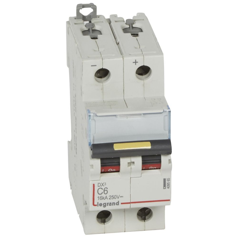 Jistič dvoupolový LEGRAND 409565 DX3 DC 2P C6 16KA
