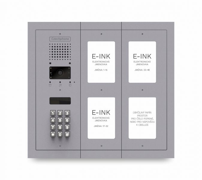 CZPHONE 4004092008 S elektronickým papírem (E-INK) FlatLine: SVĚTLE ŠEDÁ - MELODY: klávesnice až 48