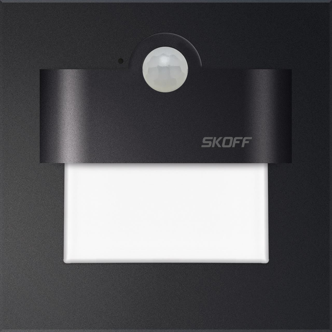 Orientační LED svítidlo SKOFF Tango se senzorem 6500K 1,0W 10 V DC IP20 černá