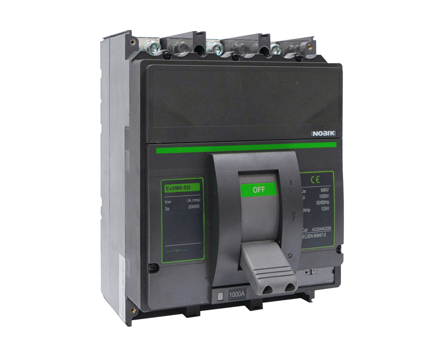 Odpínač DC NOARK 112831 Ex9M6SD DC800 3P EU velikost M6, In=800A, 3-pole