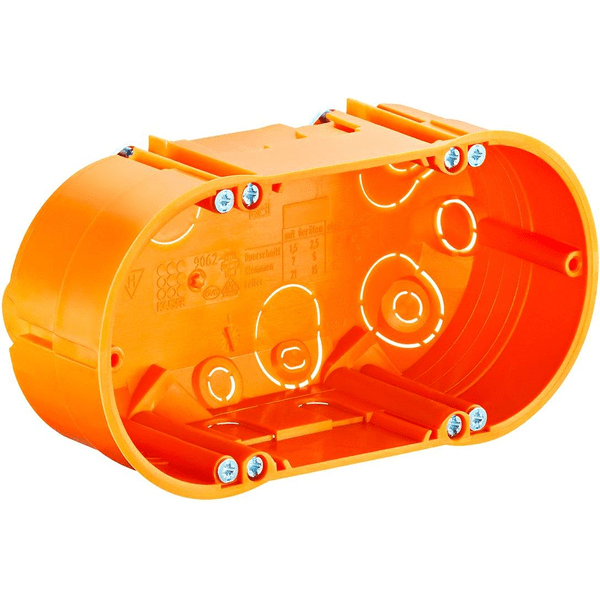 SCHM KA-9062-02 Krabice přístrojová dvojitá hloubka 47 mm, do dutých stěn