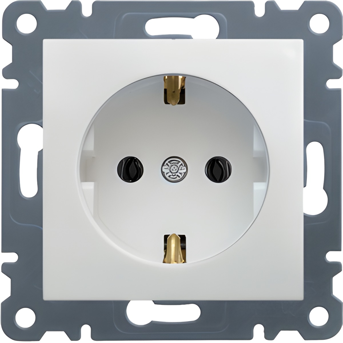 HAG WL1050 Schuko zásuvka- bílá, Lumina