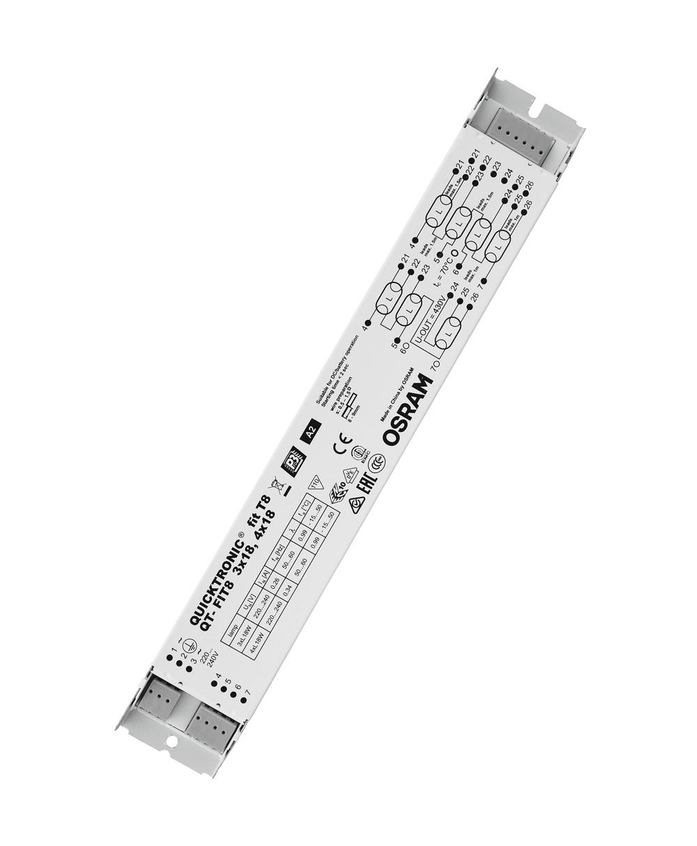 Předřadník elektronický OSRAM QT-FIT8 3X18,4X18/220-240