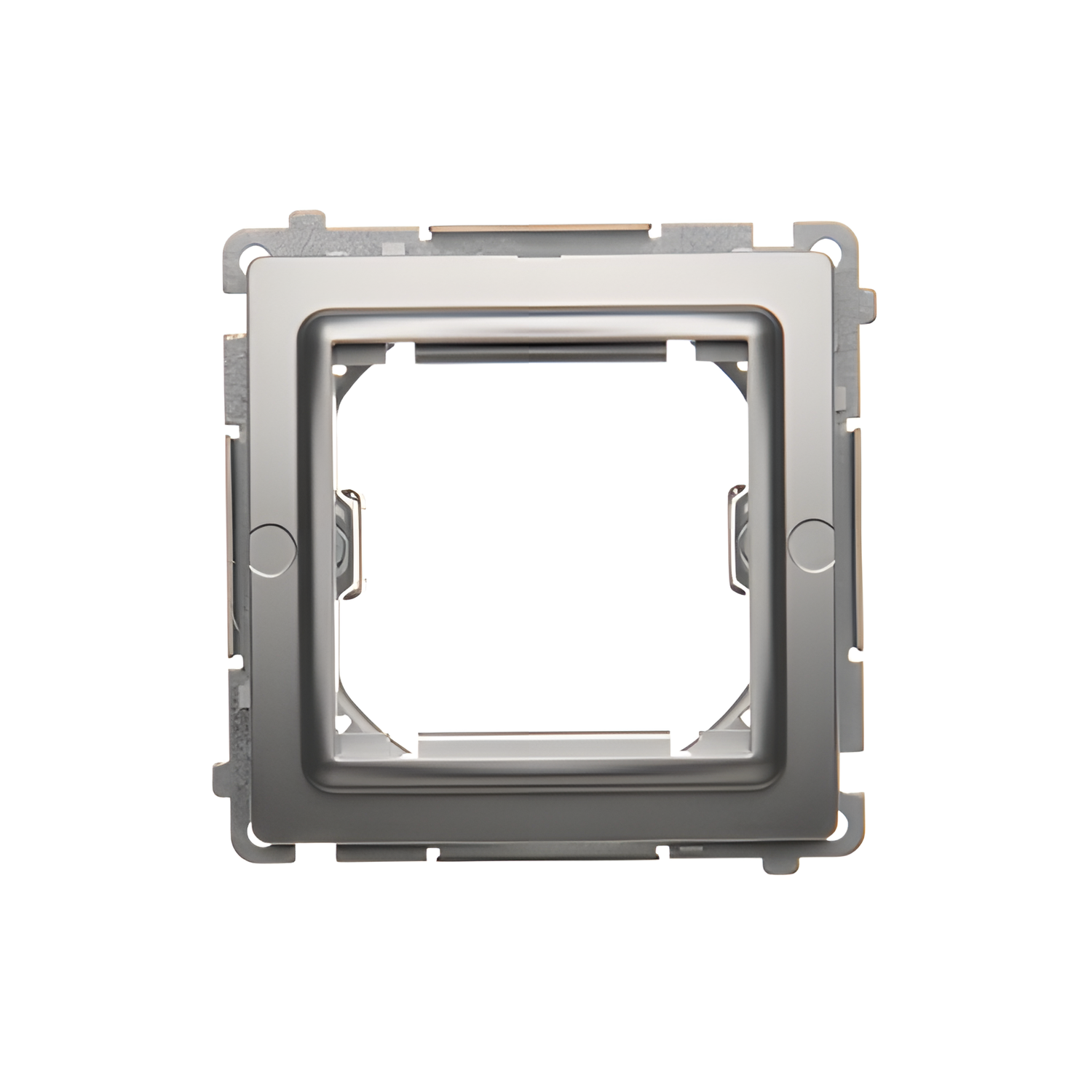 Adaptér přechodový SIMON BASIC BMA45M/43, (průchodka) pro zařízení standardu 45 × 45 mm, stříbrná