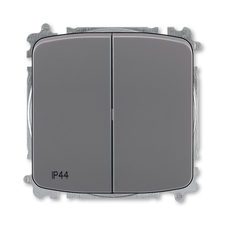 ABB 3559A-A52940 S2 Přepínač dvojitý střídavý, s krytem, řazení 6+6, IP44, bezšroubové svorky 25-IP