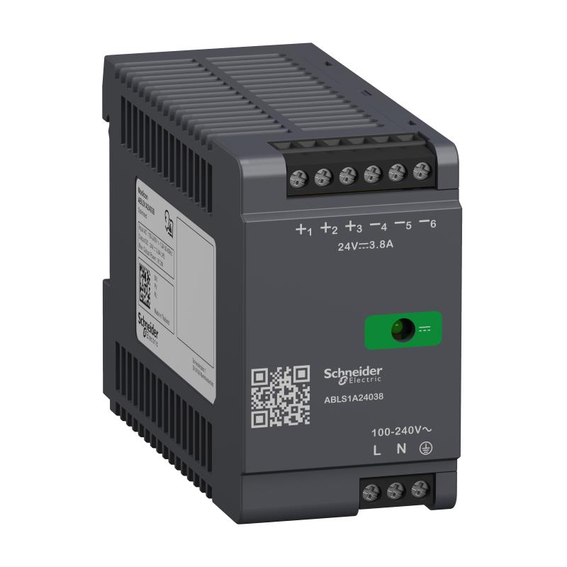SCHN ABLS1A24038 Napájecí zdroj-Řada Modicon Opti, 24V, 3.8A 1f.