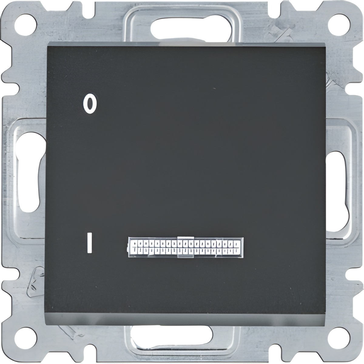 HAG WL0613 Spínač 1-pólový s podsvětlením, řazení 1, 16A/250V, černá mat
