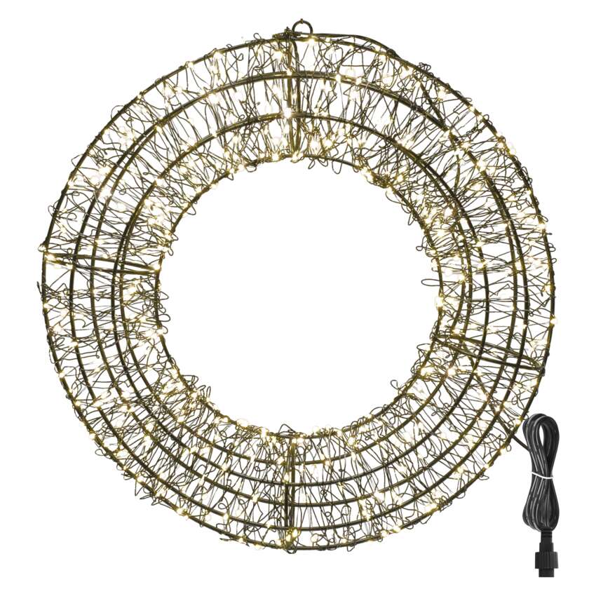 EMOS DCTW34 480LED METAL WREATH IP44 WW
