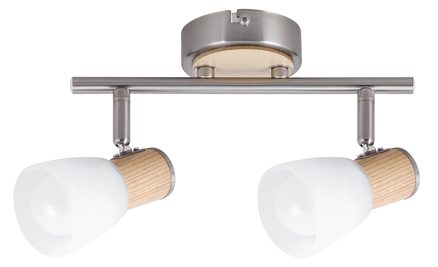 Bodové svítidlo Gavin saténová chromová E14 2×40W RABALUX 6487