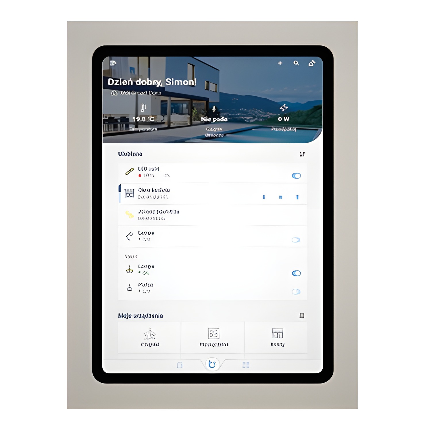 Držák na tablet SIMON GO GFC1G10/111, nástěnný uzavřený, Apple iPad 10,9” 10. gen., bílá mat