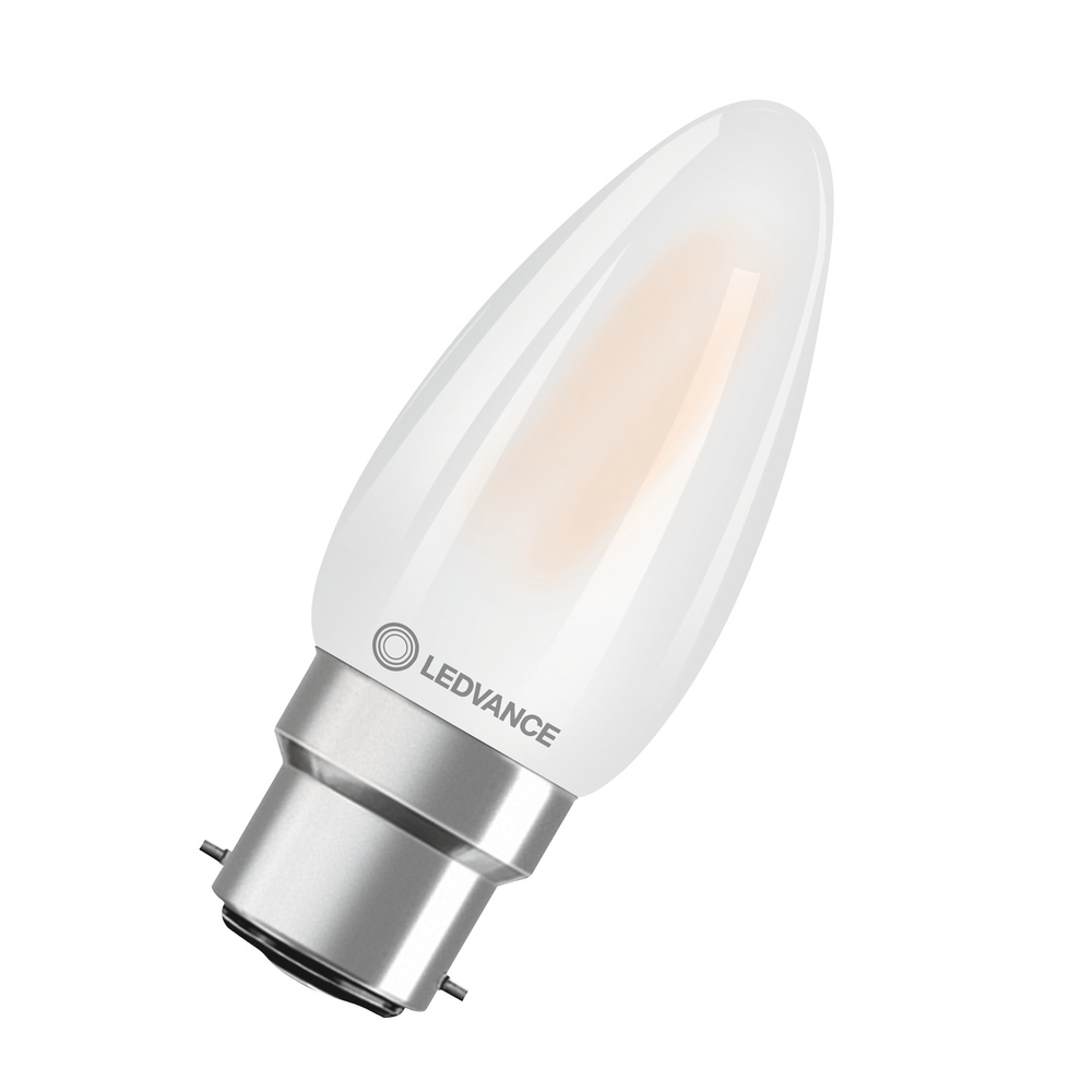 LED žárovka svíčka LEDVANCE LED CLB40DIM 3.4W 927 FILFR B22D S