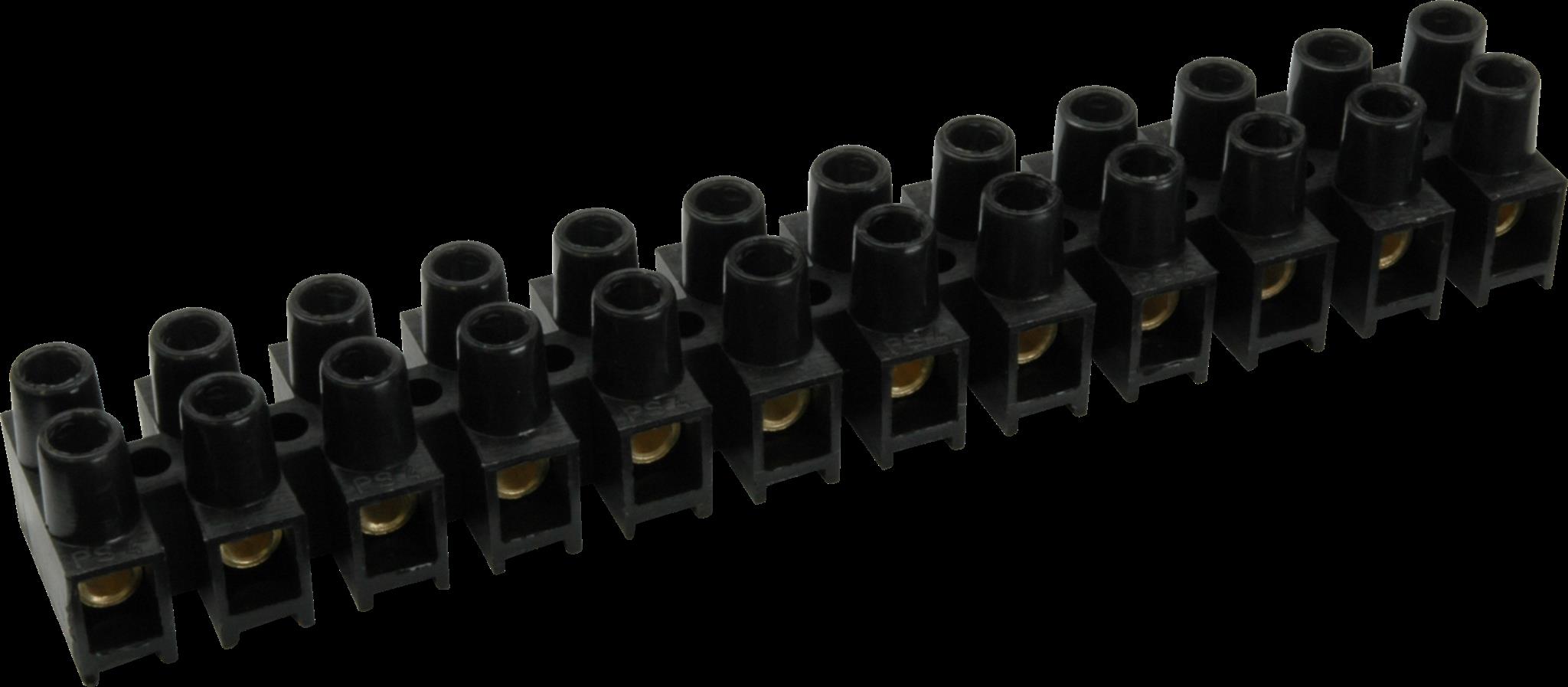 SEZ 6336-15 Přístrojová svorkovnice 1,5 mm2, černá, 12 pólů