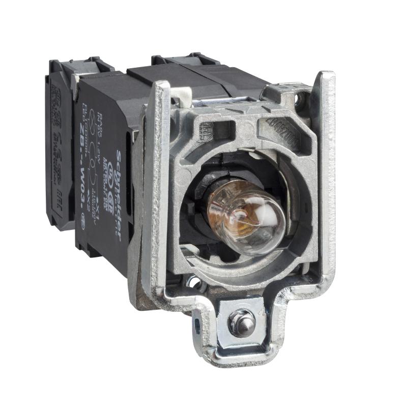 SCHN ZB4BW035 Polosestava objímky, 1 Z + 1 V, 110...120V