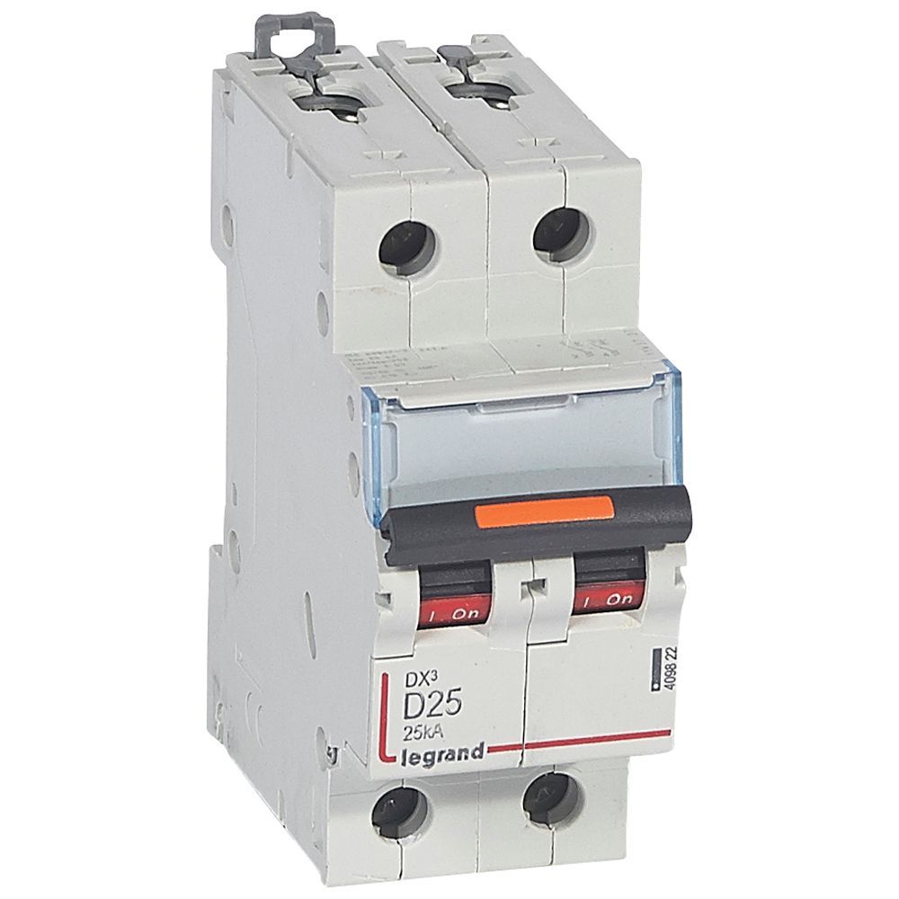Jistič dvoupolový LEGRAND 409822 DX3 2P D25 25KA