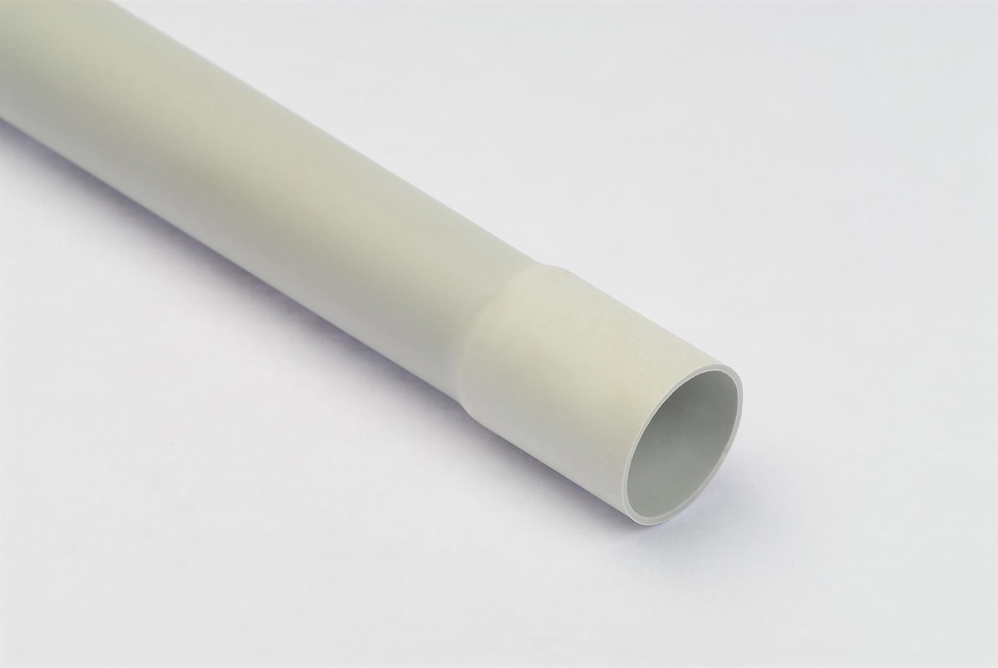 MALPRO PT32016/3/S Pevná trubka PVC 320N, průměr 16mm, délka 3m, světle šedá