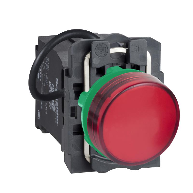 SCHN XB5AV5B4 Signálka s LED, 400V, červená