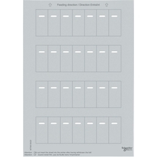 SCHN MTN618420 Archy štítků pro tlačítkové panely s IČ přijímačem, Stříbrná, System M