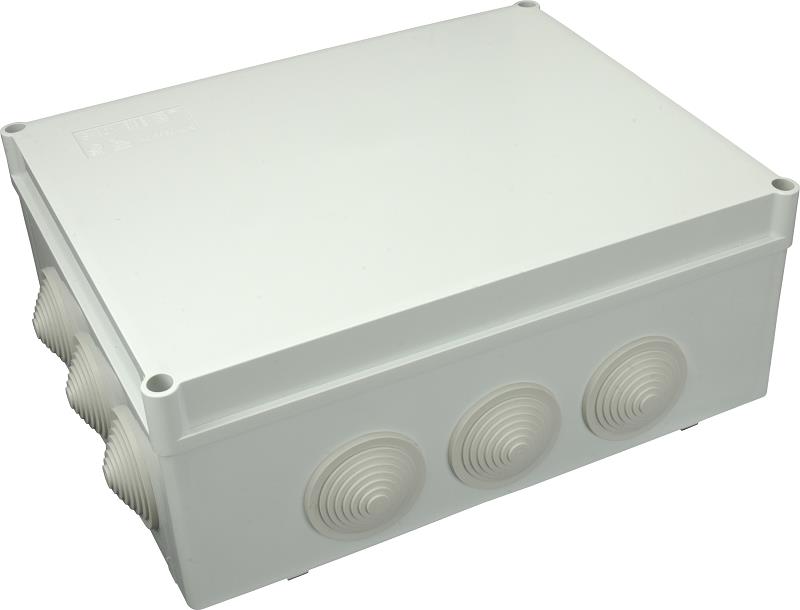 SEZ B  Krabice S-BOX 300×120×220 / membránové průchodky / 12×Pg29 / IP55 / šedá
