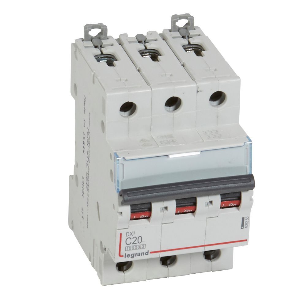 Jistič třípolový LEGRAND 409255 DX3 3P C20 10000A/16KA