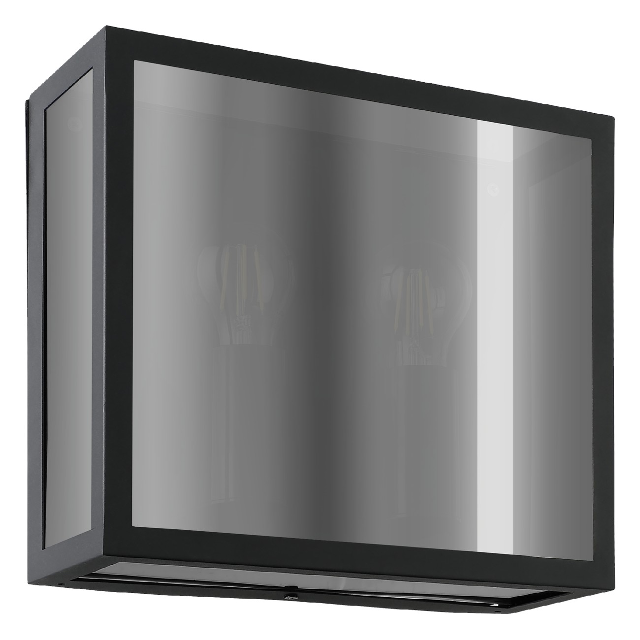 Nástěnné venkovní svítidlo ALAMONTE SMOKE černá 2x40W EGLO