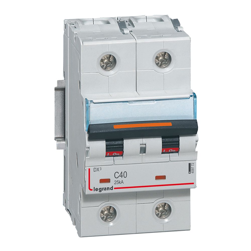 Jistič dvoupolový LEGRAND 409772 DX3 2P C40 25KA