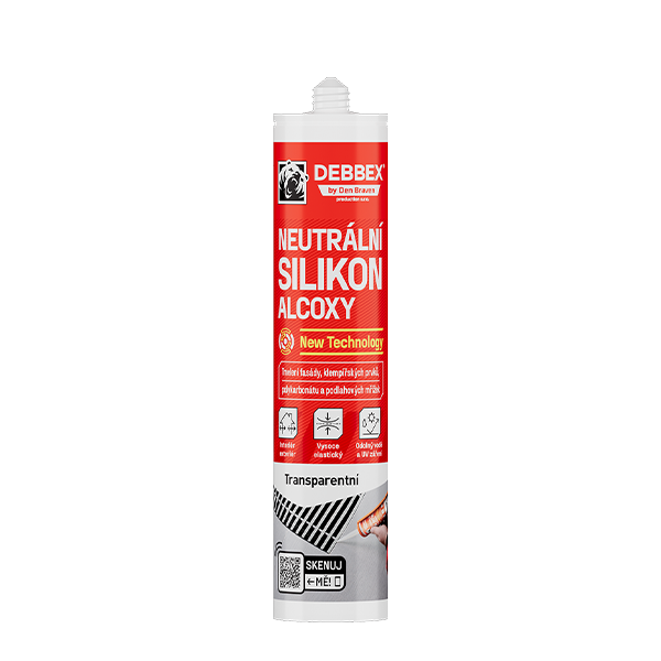 Silikon neutrální DEBBEX 306014BDX ALCOXY (new gener. PROFI) 280ml transparent