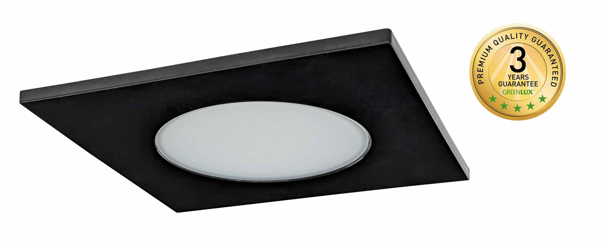Svítidlo LED vestavné GREENLUX LED BONO-S černá 7W, teplá bílá