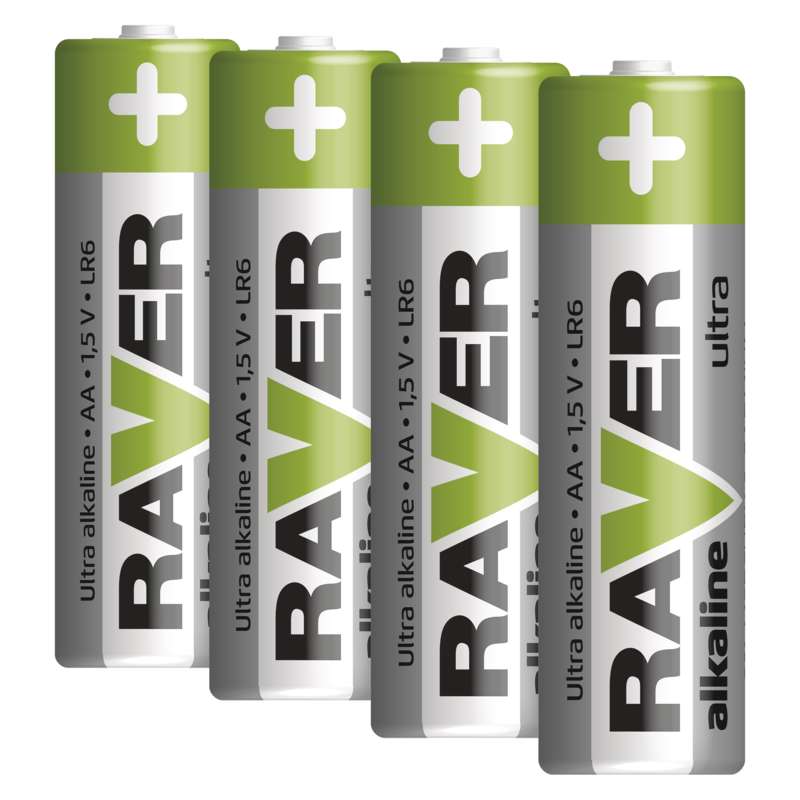 Baterie alkalická RAVER AA B7921 (LR6), 4ks