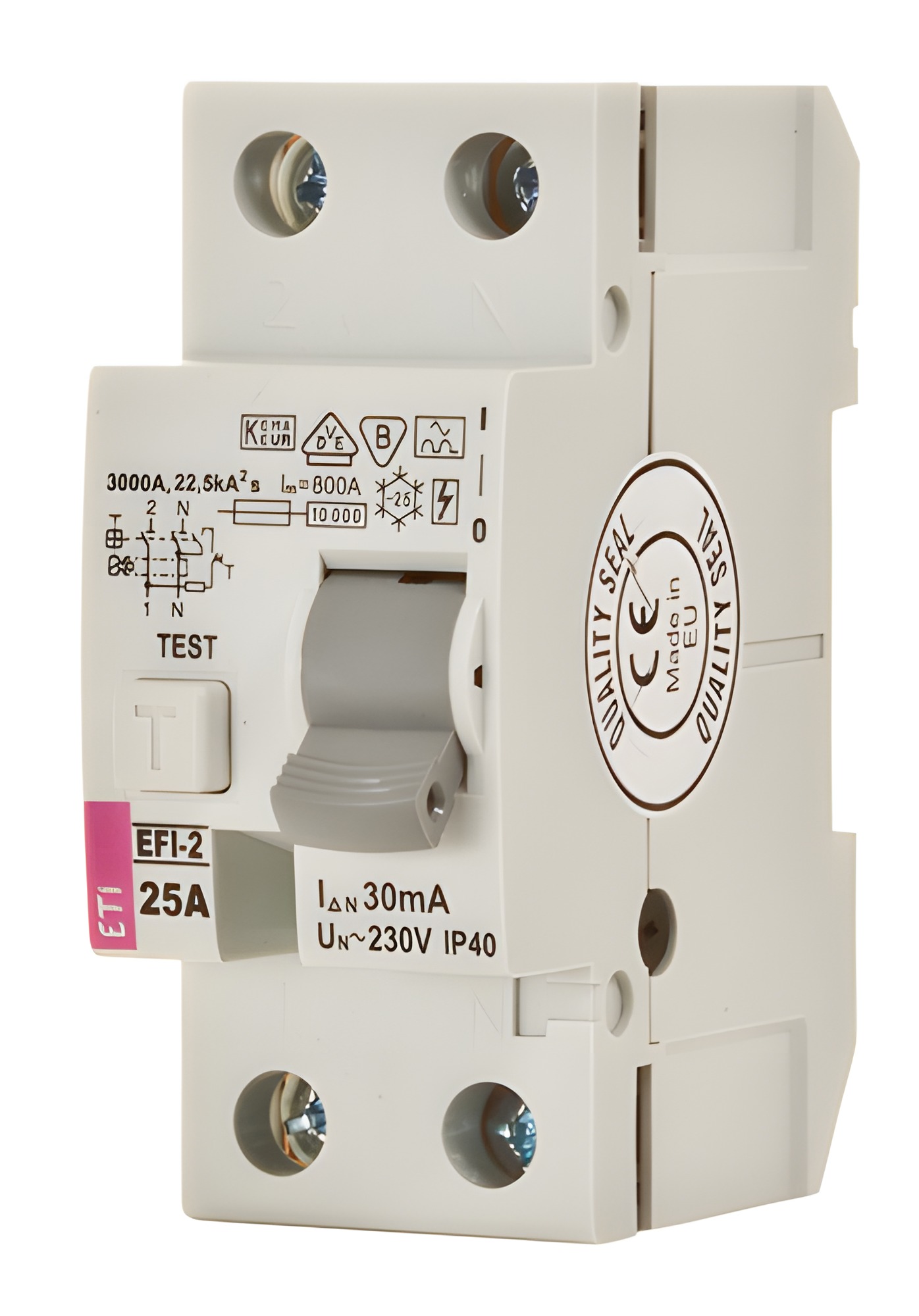 Chránič dvoupolový ETI 002062532 EFI-2 A 100/0,1