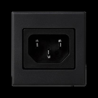 Modul SIMON K305A/14, K45, konektor IEC320 (samec), šedá grafitová