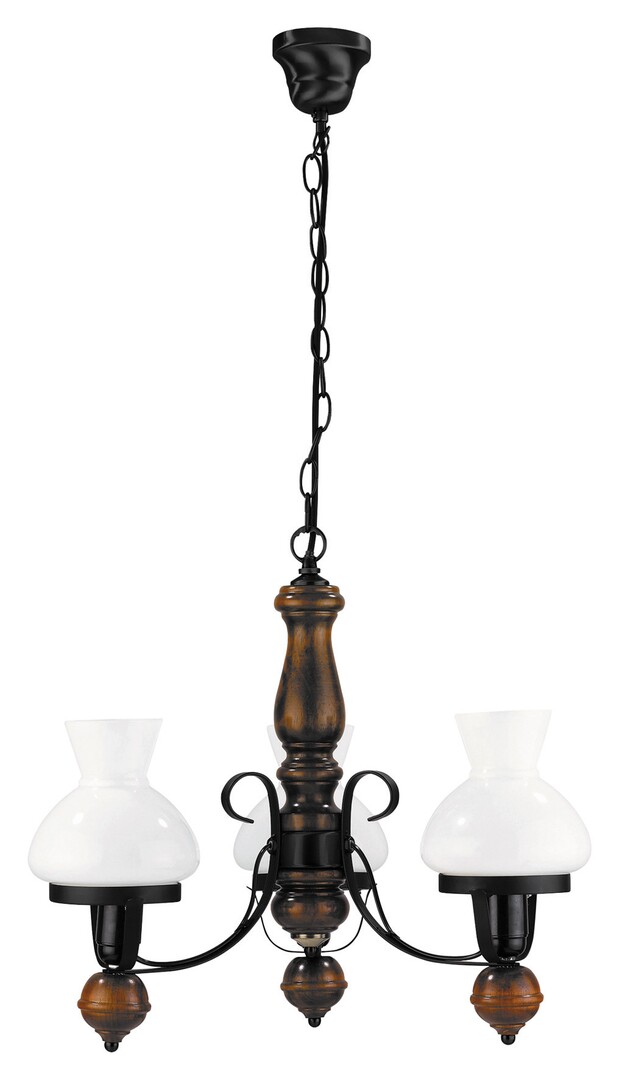 Lustr Petronel matná černá E27 3×60W RABALUX 7078