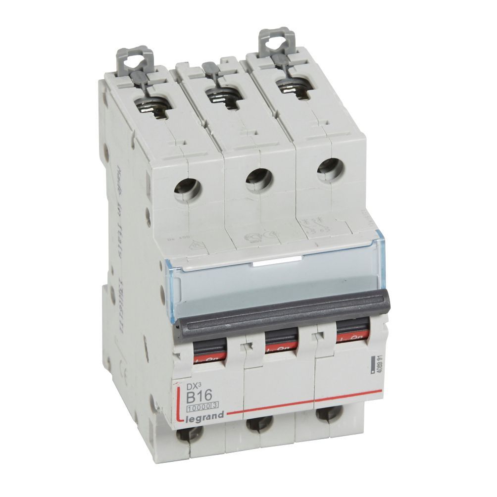 Jistič třípolový LEGRAND 408991 DX3 3P B16 10000A/16KA